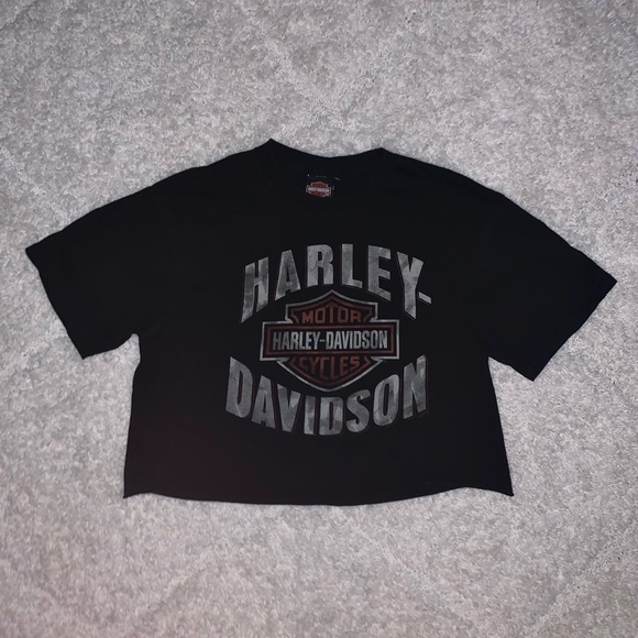 2for$30 HARLEY DAVIDSON CROPPED T-SHIRT